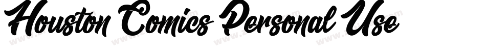 Houston Comics Personal Use字体转换